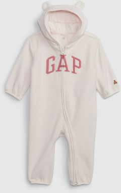 Detský fleecový overal GAP s logom - Dievčatá