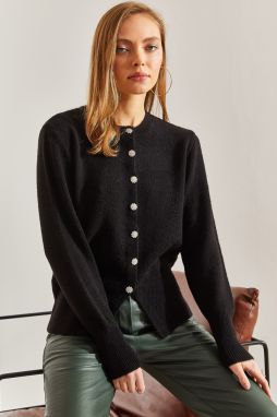Bianco Lucci Women's Buttoned Knitwear Cardigan
