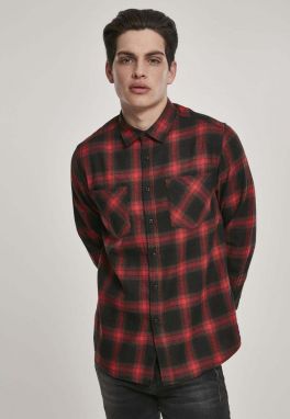 Plaid Flannel Shirt 6 - black/red