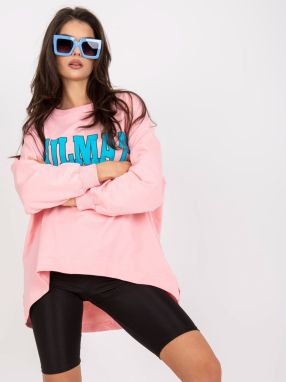 Light pink and blue oversize hoodie