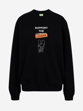 Diesel Mikina - FANGR10 SWEATSHIRT čierna