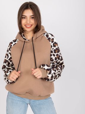 Dark beige sweatshirt with Michael print