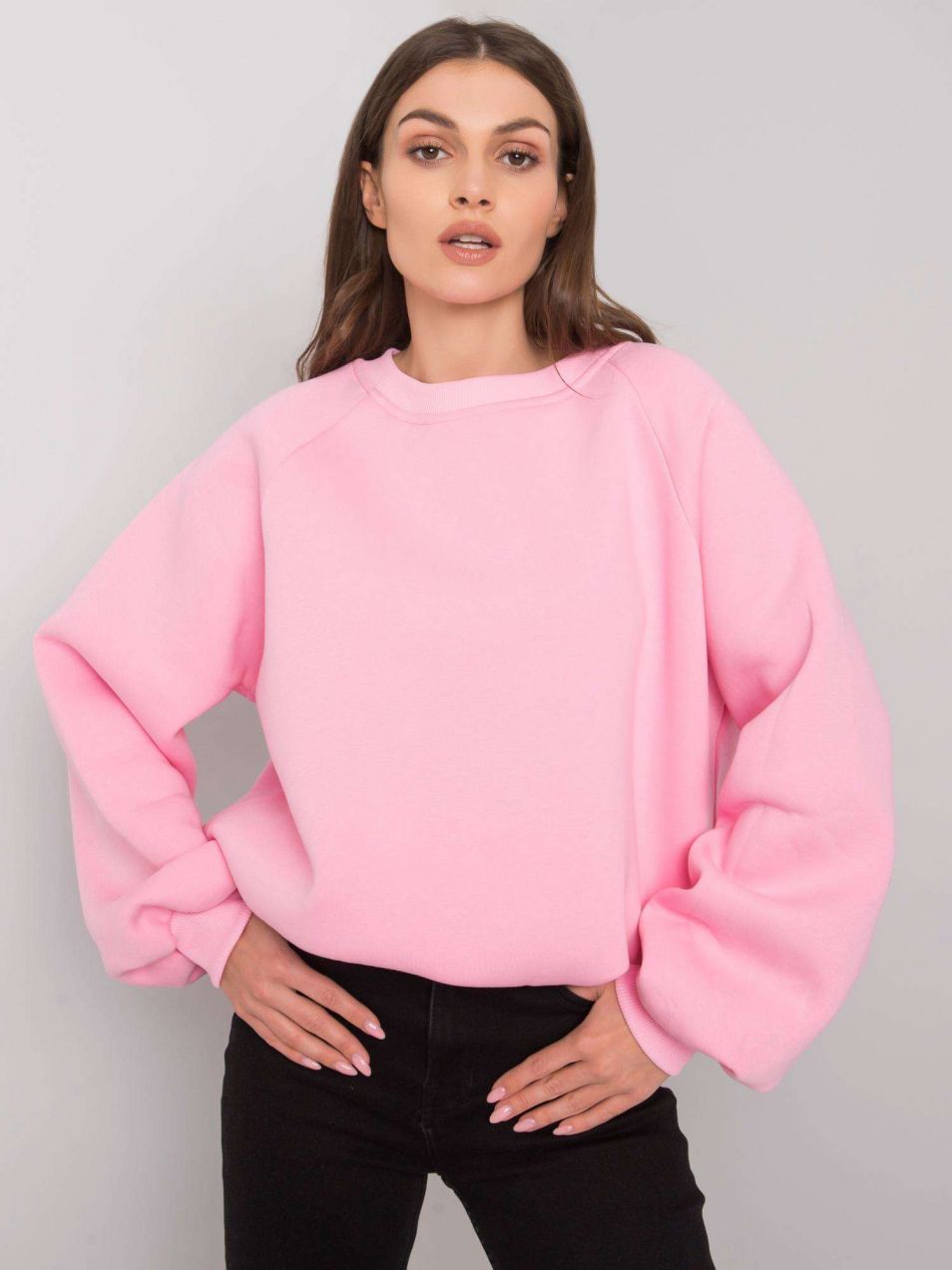 Pink solid color sweatshirt RUE PARIS