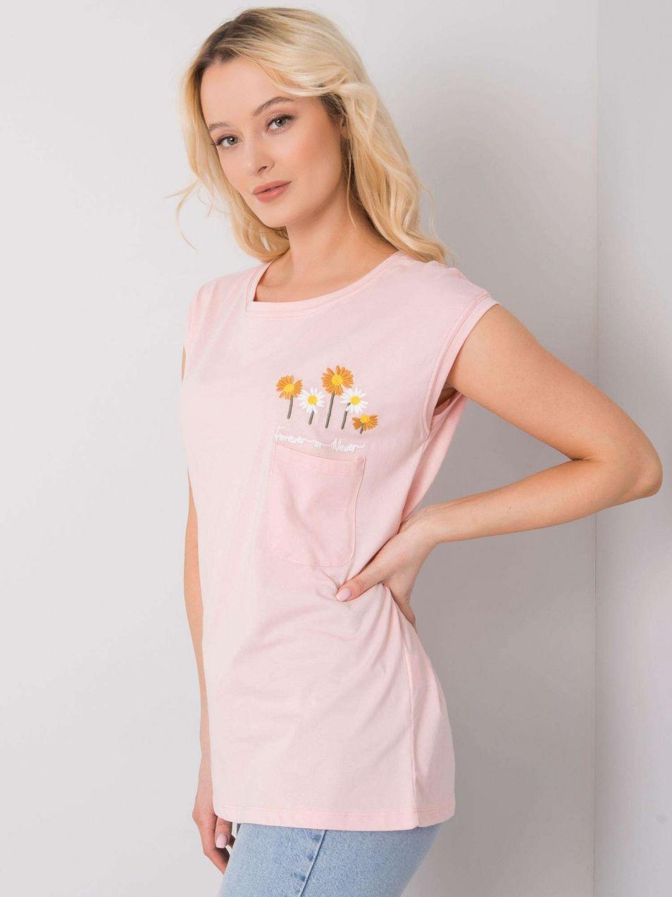 Light pink blouse every day