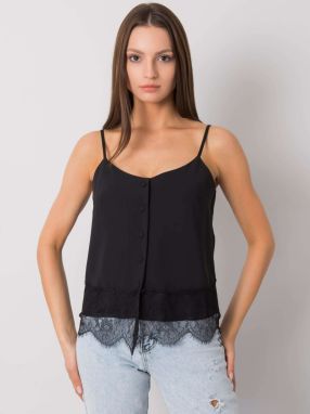 Black top with buttons