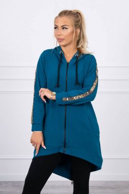 Sweatshirt with zipper at back maritime