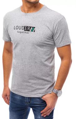 Men's T-shirt with light grey Dstreet print