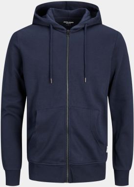Tmavomodrá basic mikina s kapucou Jack & Jones