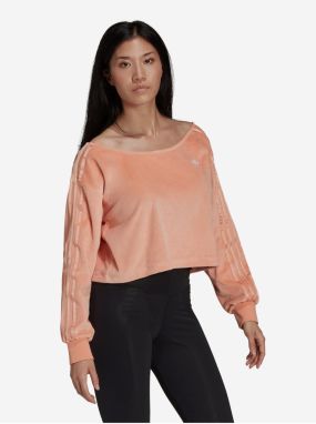 Marhuľový dámsky crop top adidas Originals
