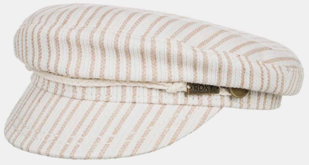 Cream Striped Cap Roxy - Women