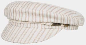 Cream Striped Cap Roxy - Women