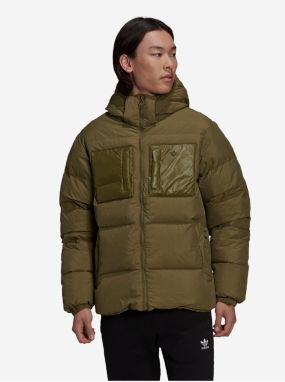 Kaki pánska prešívaná bunda adidas Originals