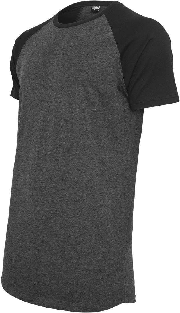 Shaped Raglan Long Tee cha/blk