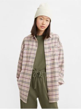 Svetloružová dámska kockovaná košeľa Levi's® Remi Utility