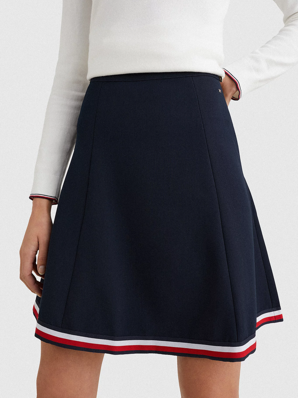 Tmavomodrá dámska sukňa Tommy Hilfiger