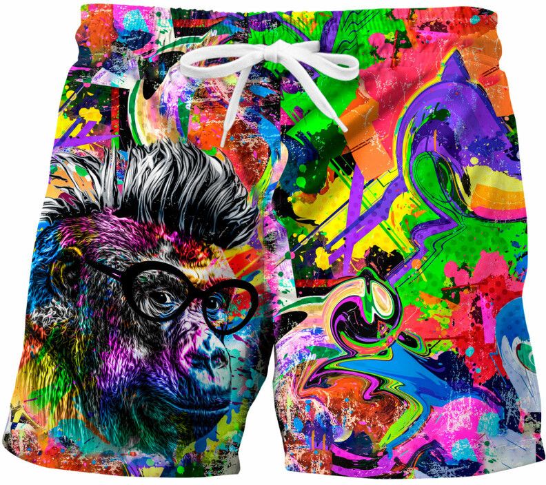 Pánske kúpacie kraťasy Mr. GUGU & Miss GO COLORFUL GORILLA