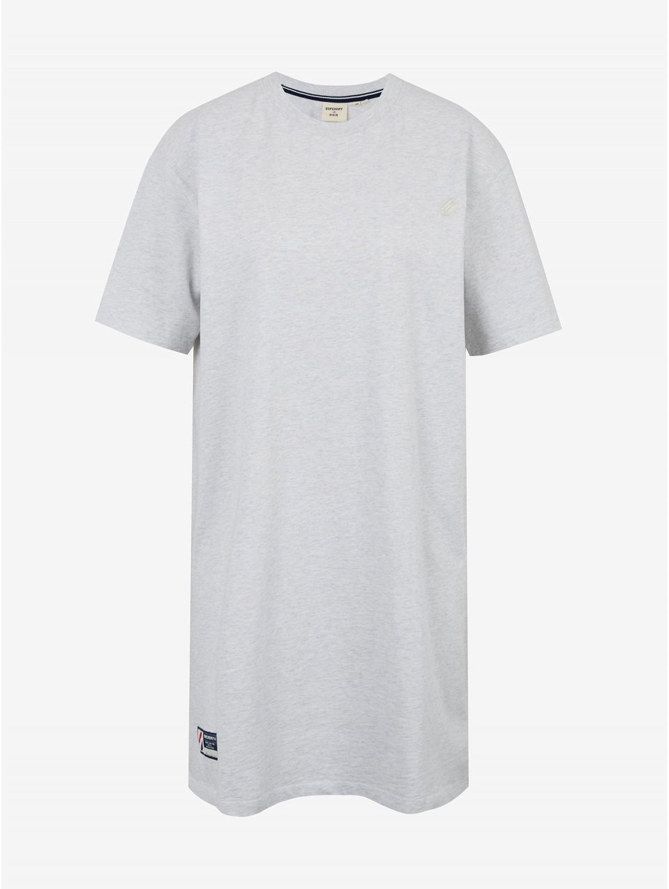 Svetlošedé šaty Superdry Code T-Shirt Dress