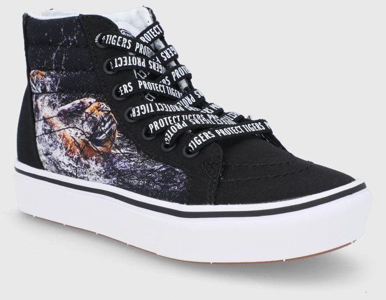 Čierne detské členkové tenisky Vans