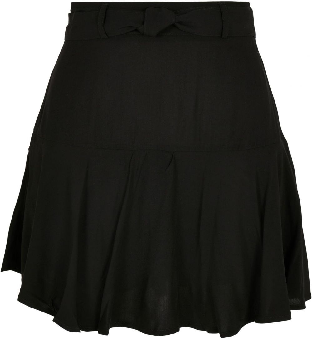 Women's viscose miniskirt black