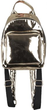 Mini Metallic Backpack Gold