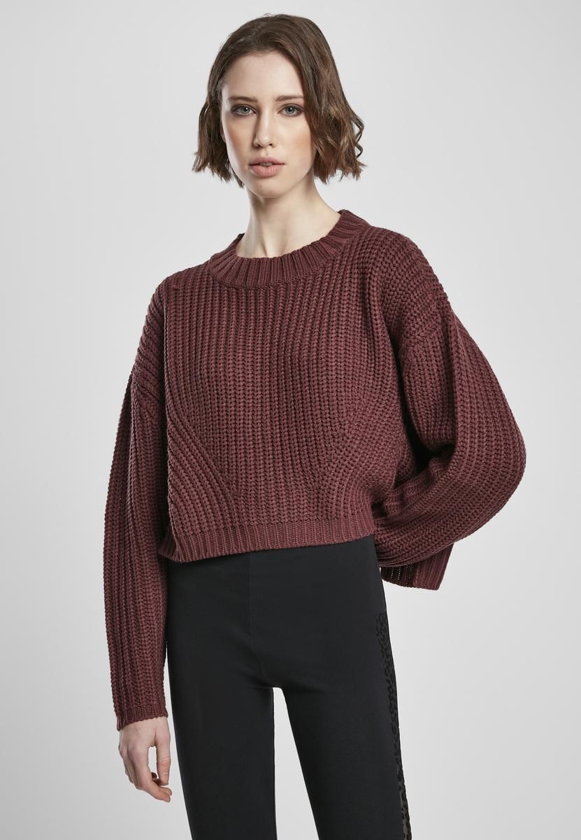 Women's wide oversize cherry sweater