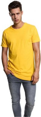 Shaped long T-shirt chrome yellow