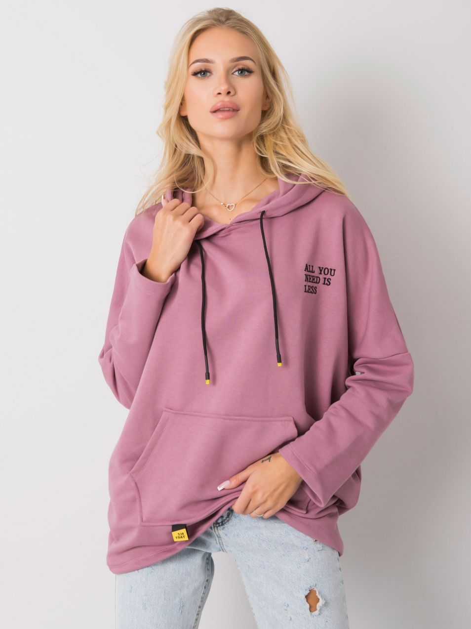Dusty pink kangaroo sweatshirt