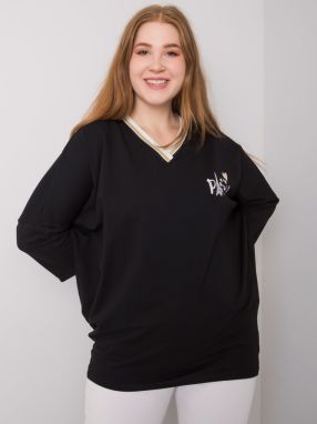 Women's black blouse size plus