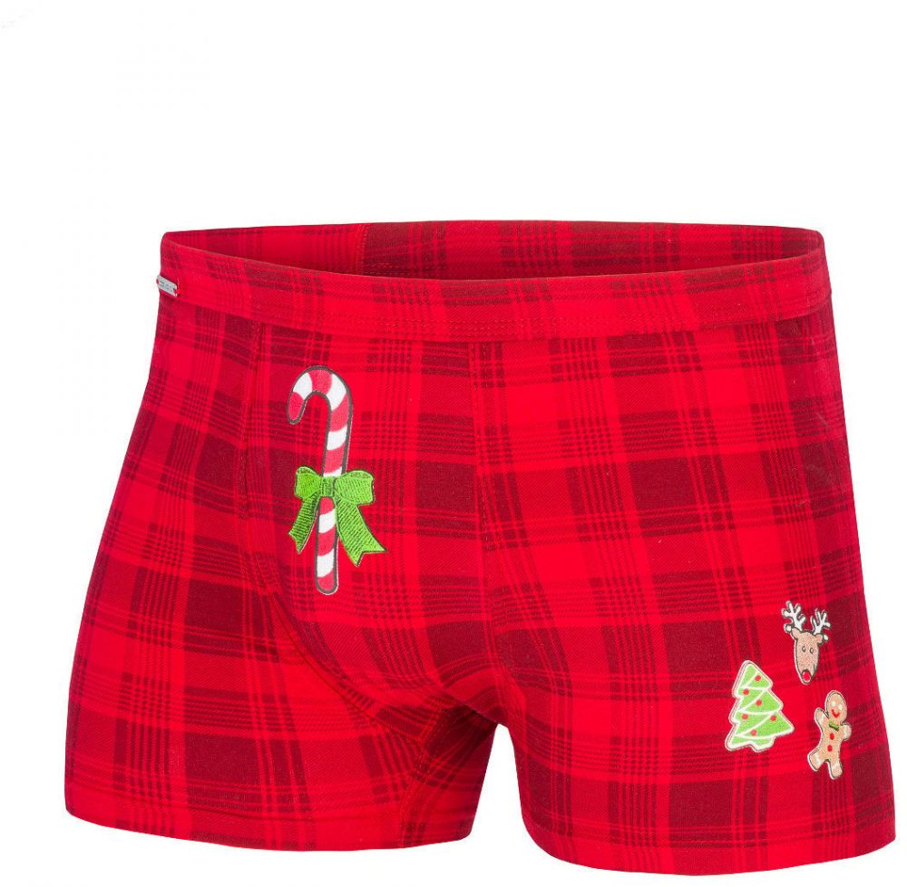 Boxers Candy Cane 017/42 Merry Christmas Red