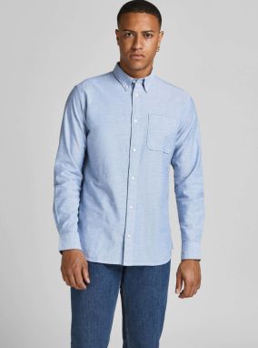 Modrá košeľa Jack & Jones Blubrook