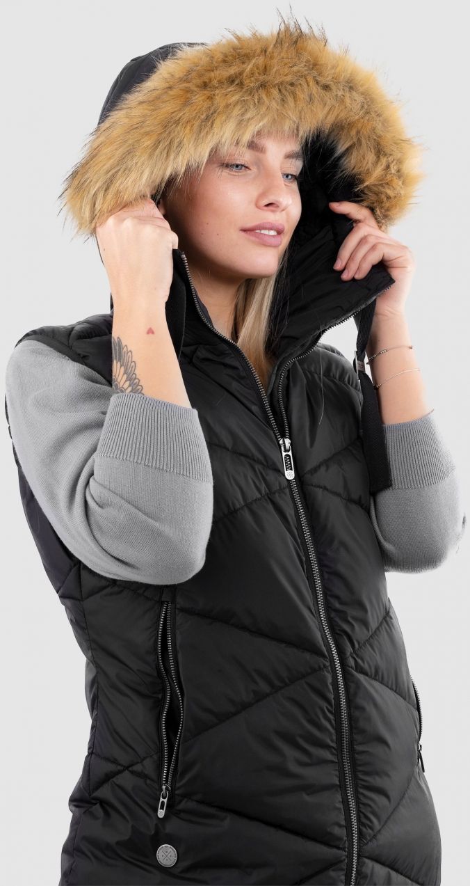 Dámska vesta WOOX Asola Black Onyx