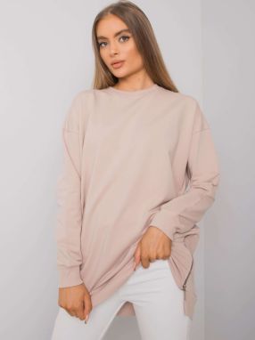 Light beige long-sleeved tunic by Rhiannon