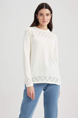 DEFACTO Regular Fit Crew Neck pulóver