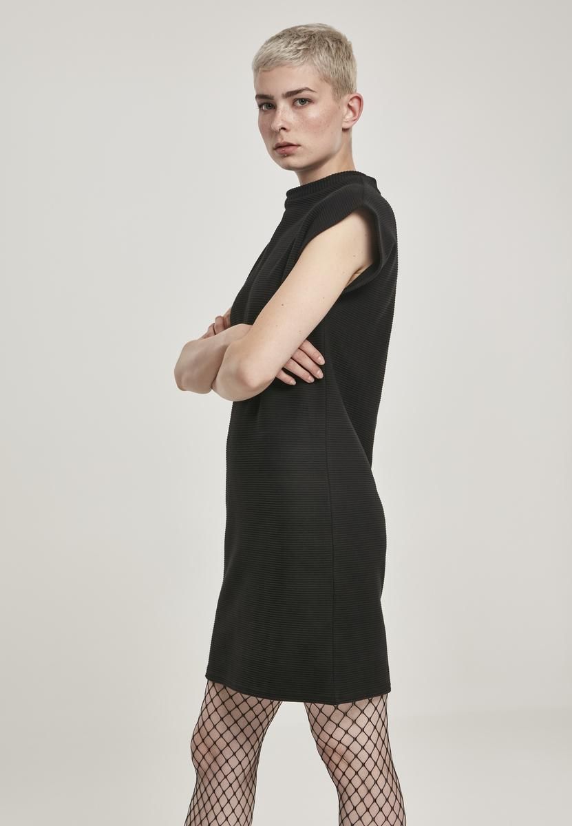Women's dress Terry with extended shoulder black