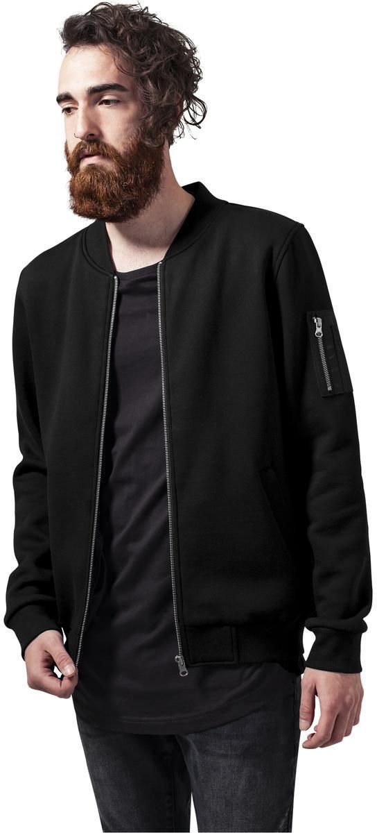 Sweat Bomber Jacket Black