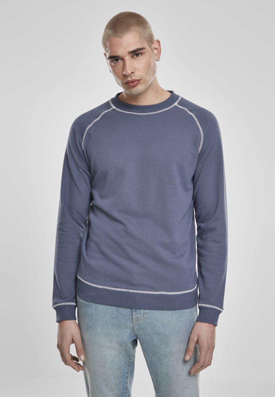 Crew vintageblue contrast stitching
