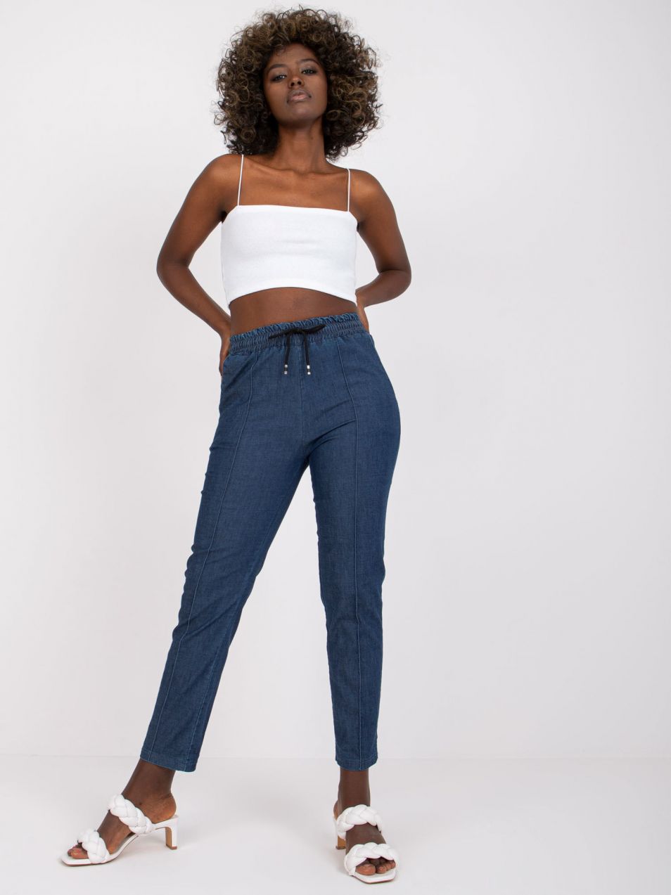 Alexis trousers with elastic waistband