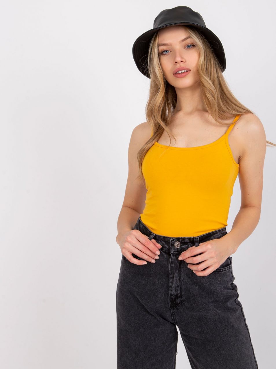 Light orange basic top Indiana