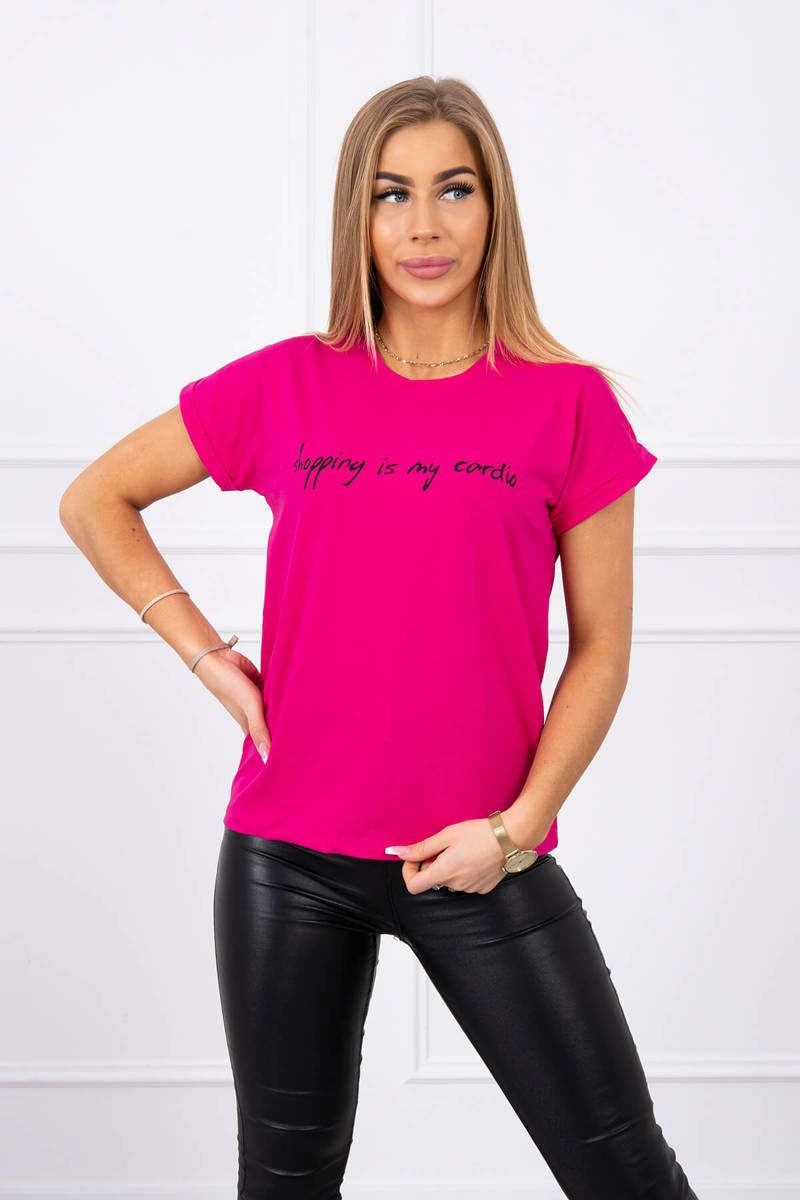 Blouse Shopping is my cardio fuchsia + black
