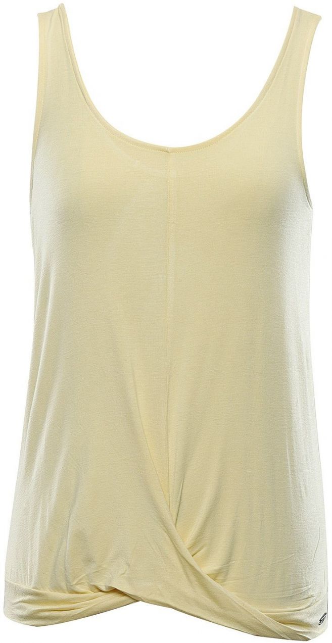 Women's cotton tank top ALPINE PRO FILIPA 2 mellow yellow variant ps