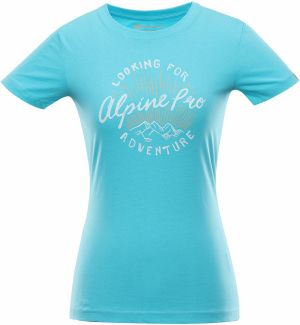 Women's cotton T-shirt ALPINE PRO UNEGA 8 curacao variant pg