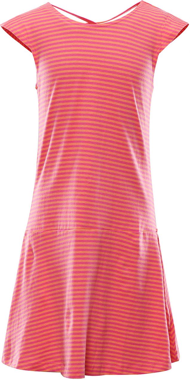 Children's cotton dress ALPINE PRO REATO magenta