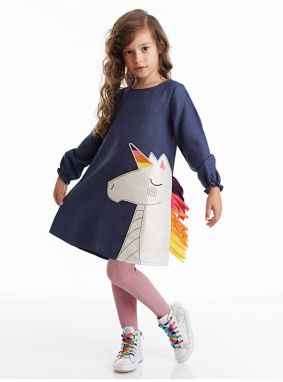 Dievčenské šaty Denokids CFF-19K1-039/Navy Blue,White