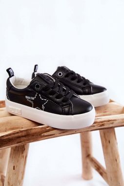 Kids sports shoes Lace-up Big Star KK374223 Black