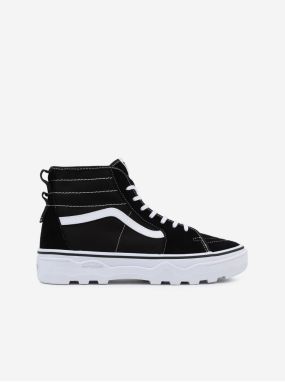 Čierne dámske členkové kožené tenisky VANS