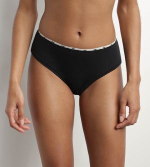 DIM ICONS MIDI BRIEF - Dámske nohavičky - čierna