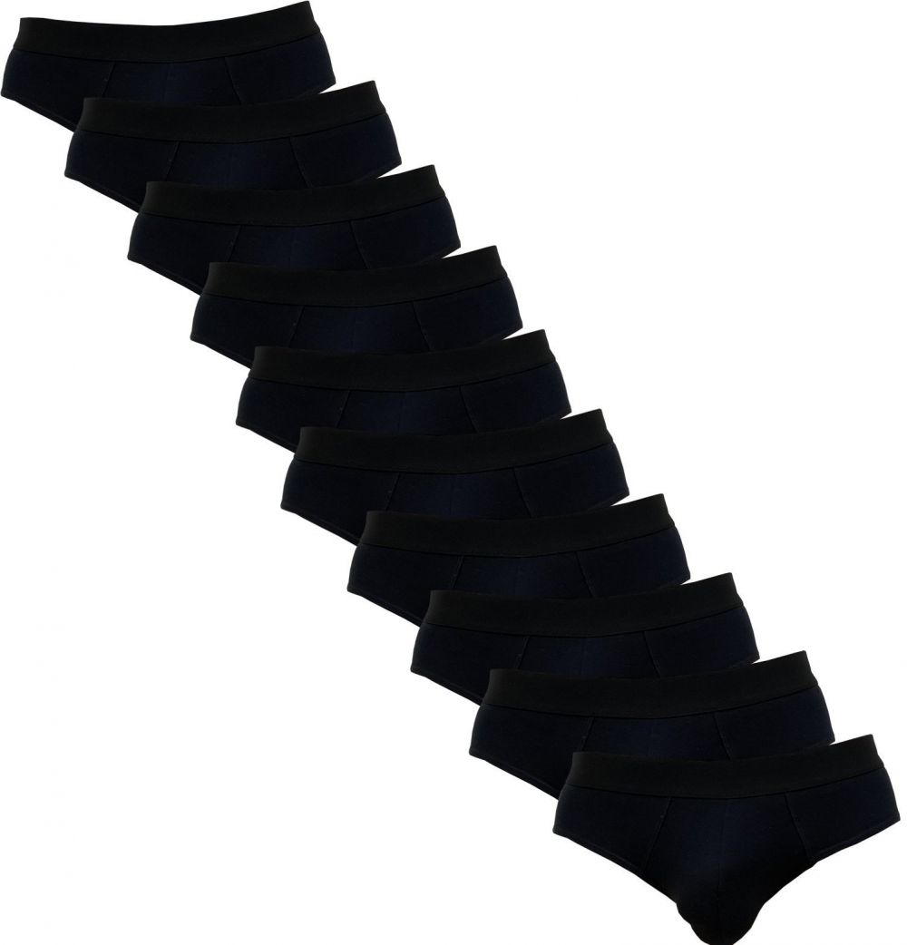 10PACK men's briefs Nedeto black