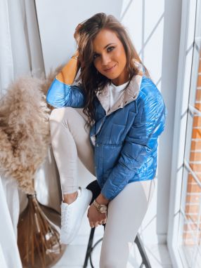 Women's reversible quilted jacket NATINA blue Dstreet