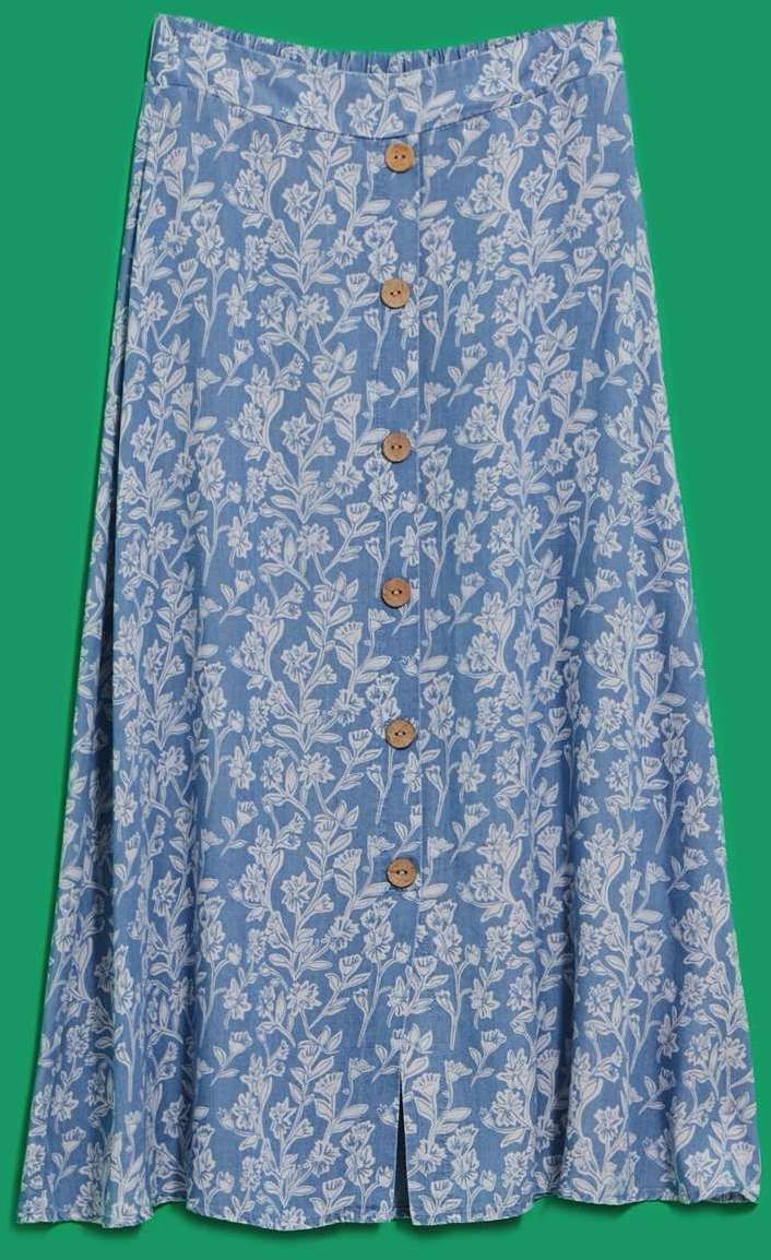 LADIES SKIRT L-SC-4010 BLUE