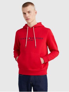 Mikiny s kapucou pre mužov Tommy Hilfiger - červená